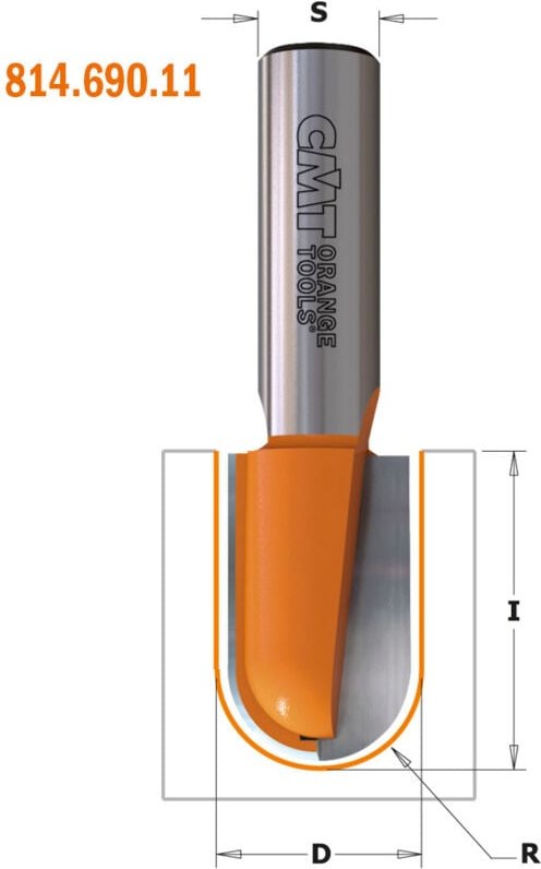 Thumbnail - 914.627.11 Radiusfraser Hm S=12 D=12.7 R=6.35