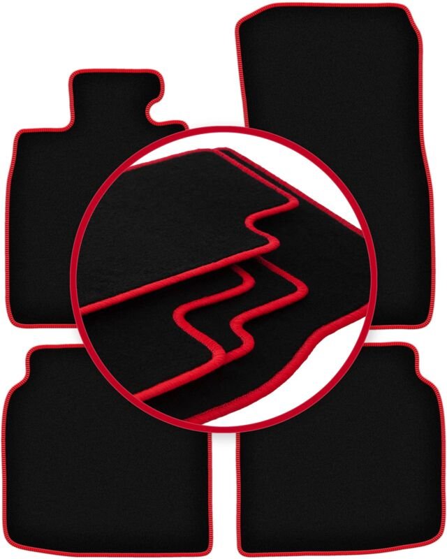 CARLUX-RED Autofußmatten für: BMW 7 F02 Limousine (2008-2015)