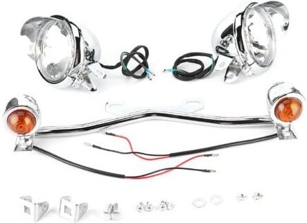 Thumbnail - Nebelscheinwerfer-Blinkeranzeige Nebelscheinwerferhalterung Motorradzubehör LED-Blinker Motorrad-Blinker Passend für Sha...