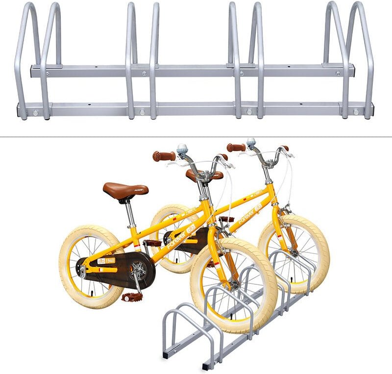 Swanew Fahrradständer Fahrräde Aufstellständer Fahrradhalter Mehrfachständer Räder mtb für 4 Fahrräder
