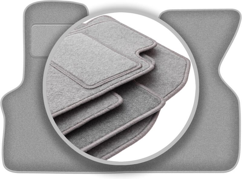 Graue Autofußmatten für: Volkswagen Transporter T4 Kastenwagen (1992-2003)