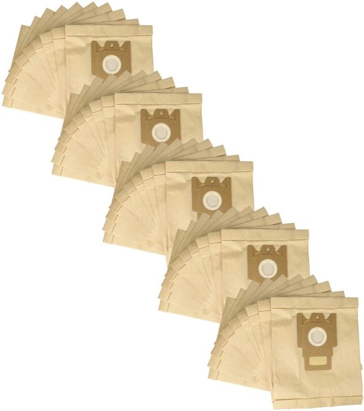 50x Staubsaugerbeutel kompatibel mit Miele Brillant hs, 1300 Staubsauger - Papier, Typ m, 28cm x 19,5cm Sandfarben - Vhb...