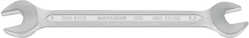 Matador - 01000555 Doppel-Maulschlüssel Schlüsselweite (Metrisch) 5 - 5.5 mm