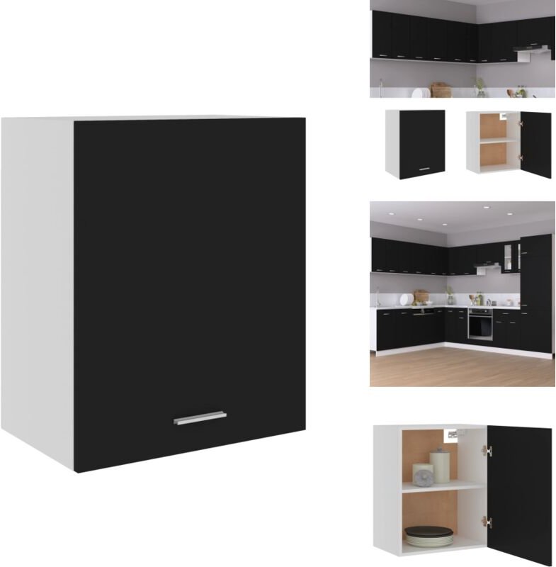 Hängeschrank Schwarz 50x31x60 cm Holzwerkstoff - Küchenschränke - Hängeschrank - Schwarz - Holzwerkstoff - Schreibtischs...