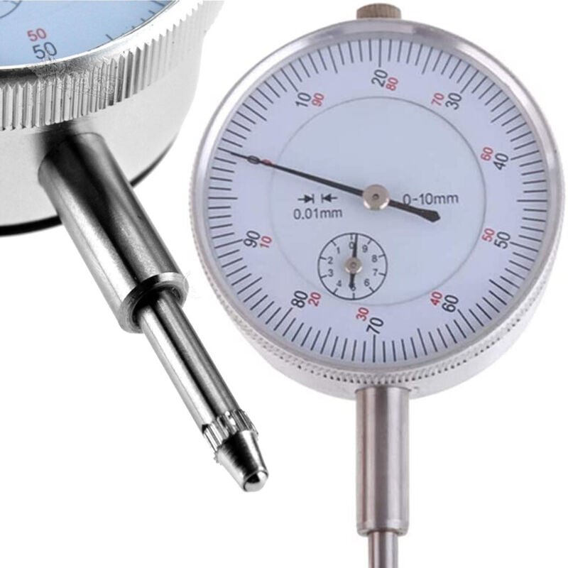 Trade Shop Traesio - Trade Shop - centesimal-komparator 0-10mm auflösung 0,01mm für magnetfuss -