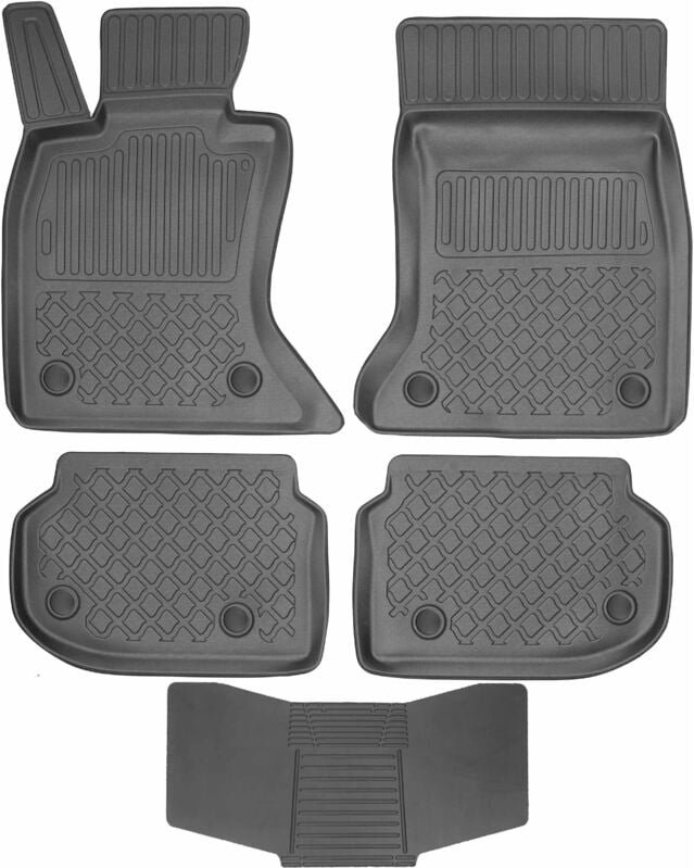 ARISTAR Matten 603165 + Bezug 251992 - BMW 5 F10 F11 2010-2013 (xDrive / vor Facelift) STOP. MOUNT MS + BMW VELCRO vorne...