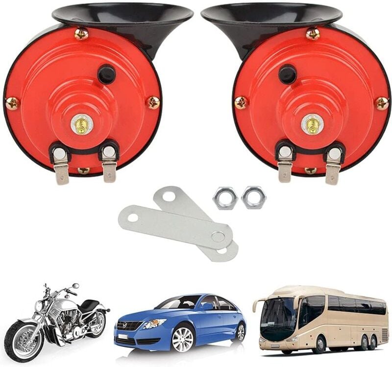 12-V-LKW-Hupe, laute Zughupe, Autohupe, laut, 110 dB, schneckenförmige Autohupe, kraftvoller Klang, lauter Leistungslaut...
