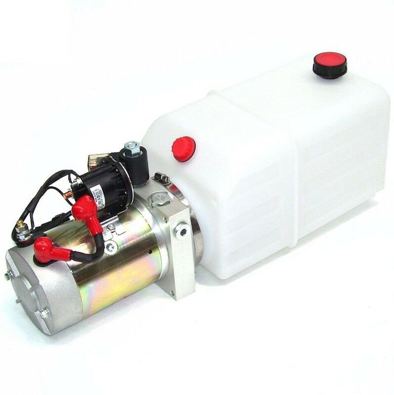 Apex - Hydraulikpumpe 56244 Tank 10 Ltr 2000W Hydraulikaggregat 12 v Pumpe lkw Kipper