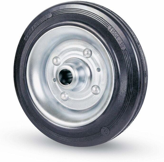 Industrielles gummirad D.125X38 mit rollenlager