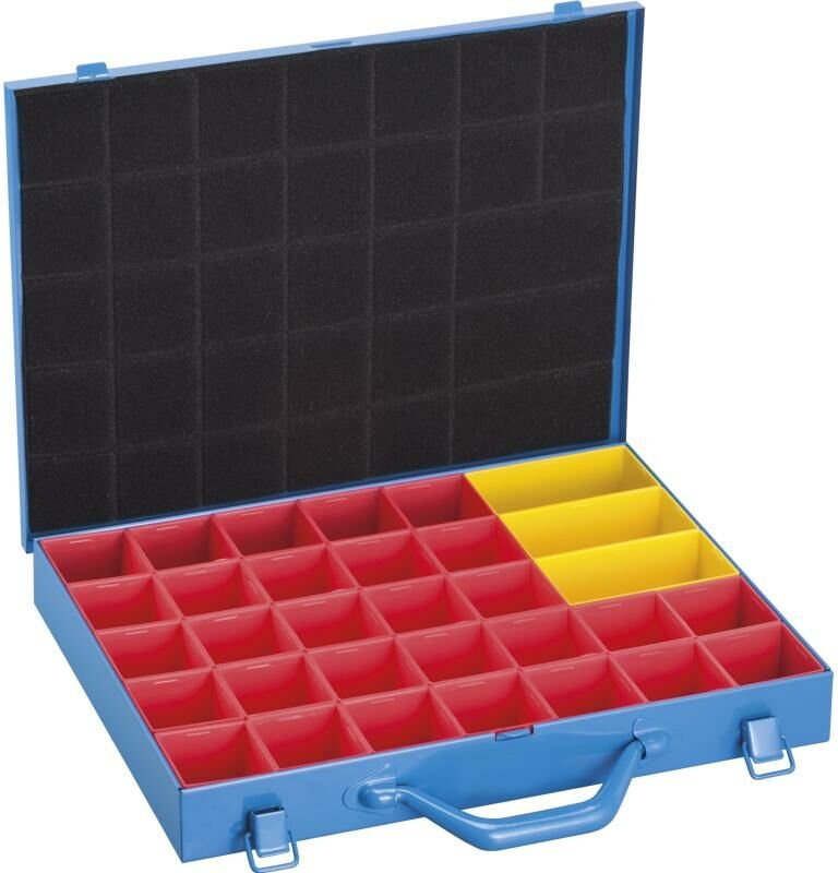 Metall kleinteile koffer sortimentskasten kunststofffächer box Fervi 0423/2