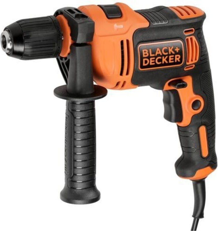 Black&decker - 710W Akku-Schlagbohrmaschine black+decker BEH710-QS + 4 Bohrer