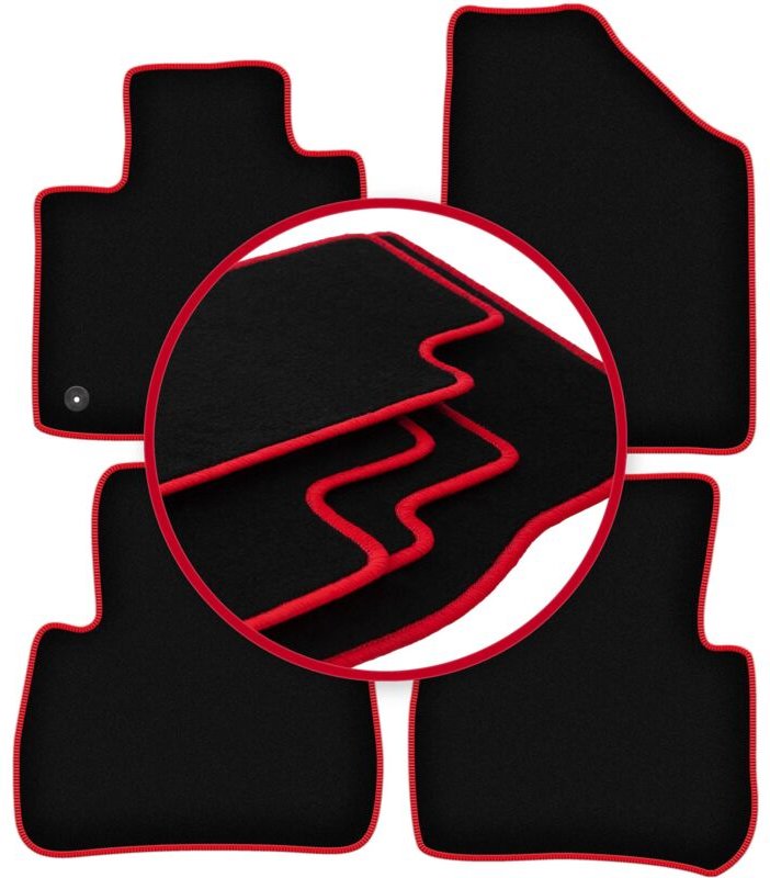 CARLUX-RED Autofußmatten für: Nissan Murano Z51 SUV (2008-2015)