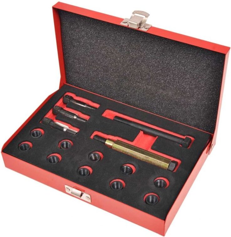 Glühkerzengewinde-Reparaturset 15-tlg. M10 x 1,0 mm Vidaxl