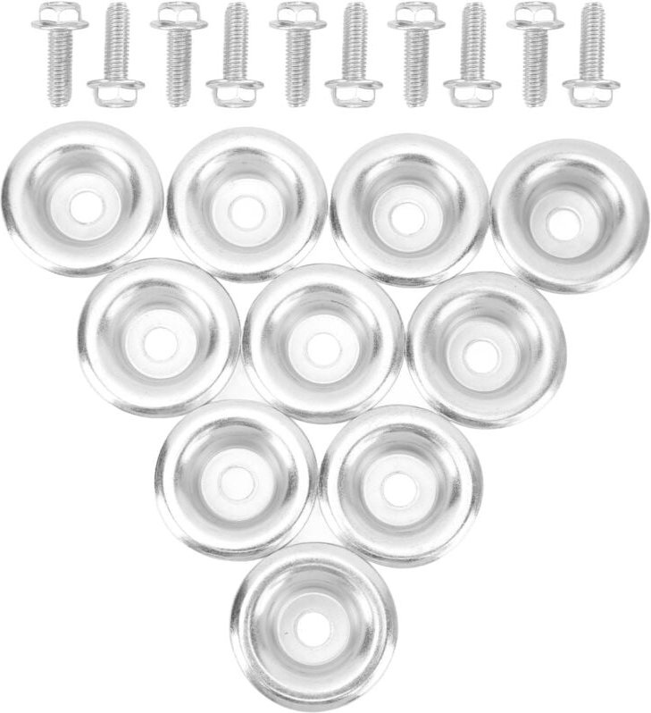 Ej.life - 20-teiliges UTV-Unterfahrschutz-Unterlegscheiben-Schraubenset 7556065, robuster Metallersatz für Polaris rzr 5...