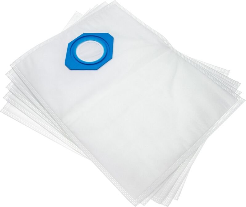 5x Staubsaugerbeutel kompatibel mit Nilfisk gm 90 p, gm 90, gm 80 p, gm 80 s, gm 90 c Staubsauger - Mikrovlies, 37,8cm x...