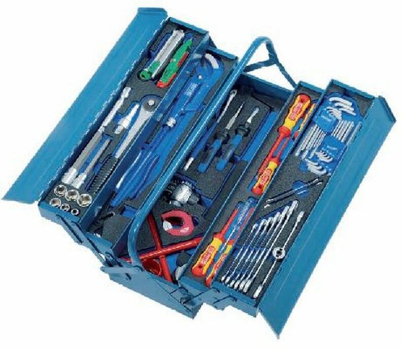 Sanitär Werkzeugkiste mit Modulen 75-tlg