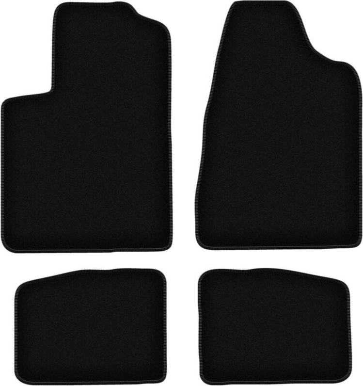 BASIC schwarze Veloursmatten für: Chrysler Sebring II Limousine (2003-2007)