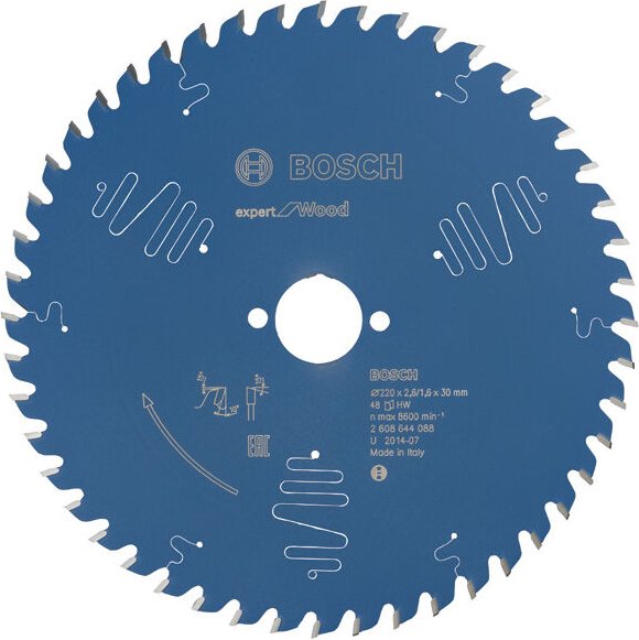 Kreissägeblatt Expert for Wood 220 x 30 x 2,6 mm, 48 - Bosch