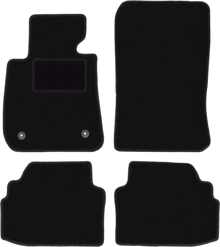 Schwarze Velours-Fußmatten für: BMW 3 E92 Coupé (2004-2011)