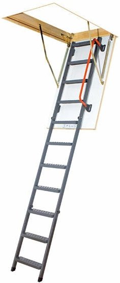 Matisère - Metall Bodentreppe - Raumhöhe 3,05m - Deckenöffnung 70x130cm - LMK70130-3