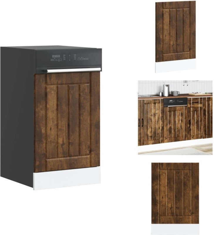 Geschirrspülerblende Lucca Räuchereiche Holzwerkstoff - Geschirrspülerblende - Geschirrspülerblenden - Geschirrspüler Fr...