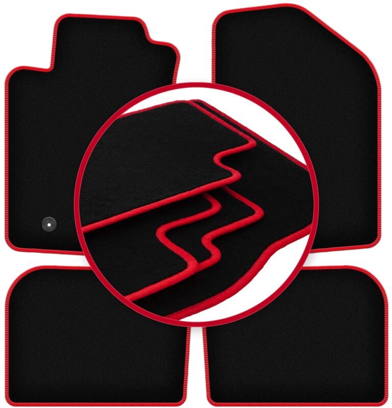 CARLUX-RED Autofußmatten für: Toyota Avensis II T25 Kombi, Liftback, Limousine (2003-2009)