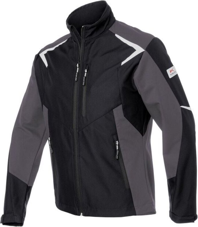 Kübler Softshell Jacke bodyforce schwarz/anthrazit Gr. s