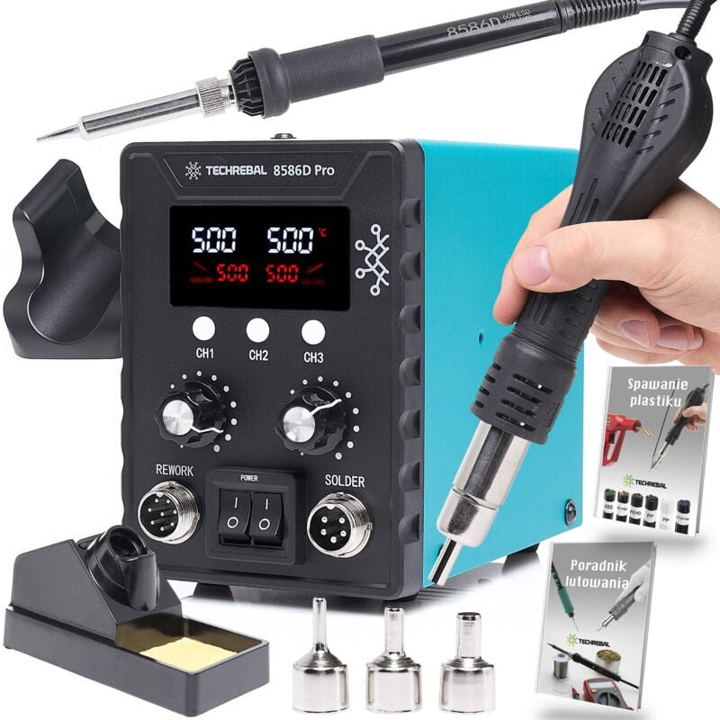 TECHREBAL 8586D Pro 2in1 Lötstation