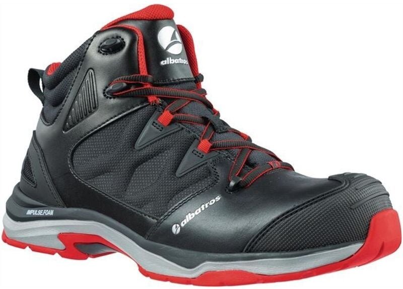 Ultratrail black mid 636200-43 esd Sicherheitsstiefel S3 Schuhgröße (eu): 43 Schwarz, Rot 1 - Albatros