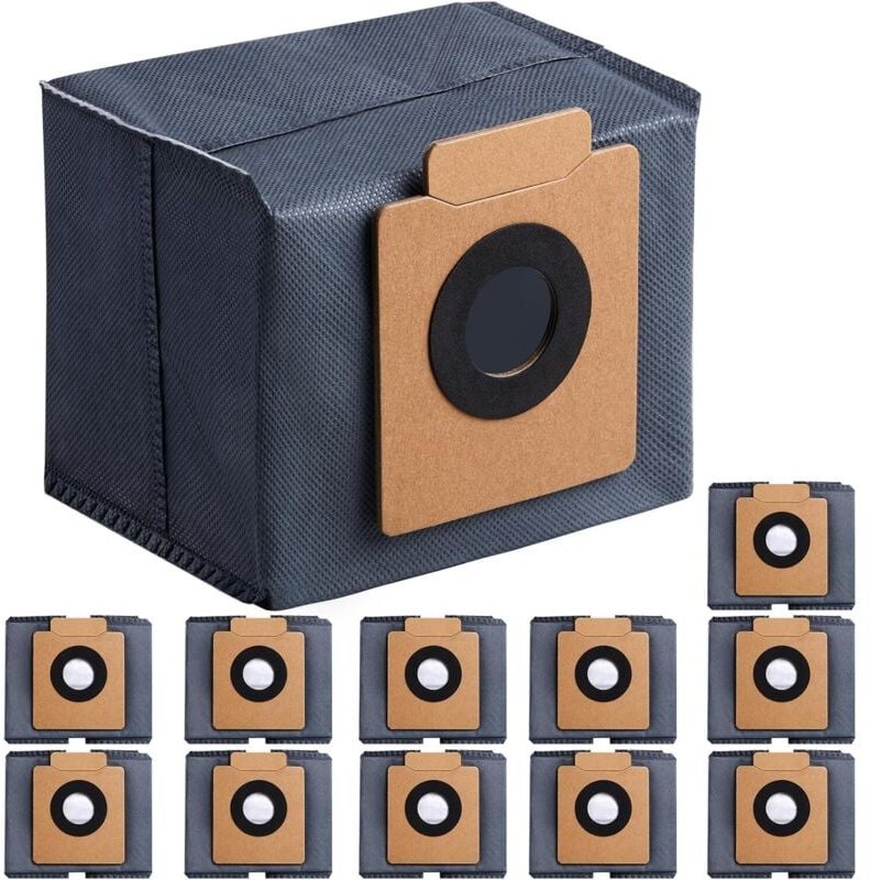 12 Stück Staubsaugerbeutel kompatibel mit Eufy X10 Pro, X8 Pro SES Reinigungsbasis, Ersatz-Staubsaugerbeutel