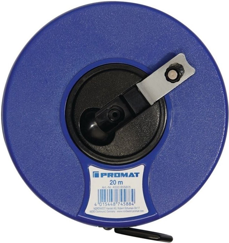 Promat - Kapselbandmaß Länge 20 m Bandbreite 13 mm 2 mm/cm eg ii abs Nylon-Fiber