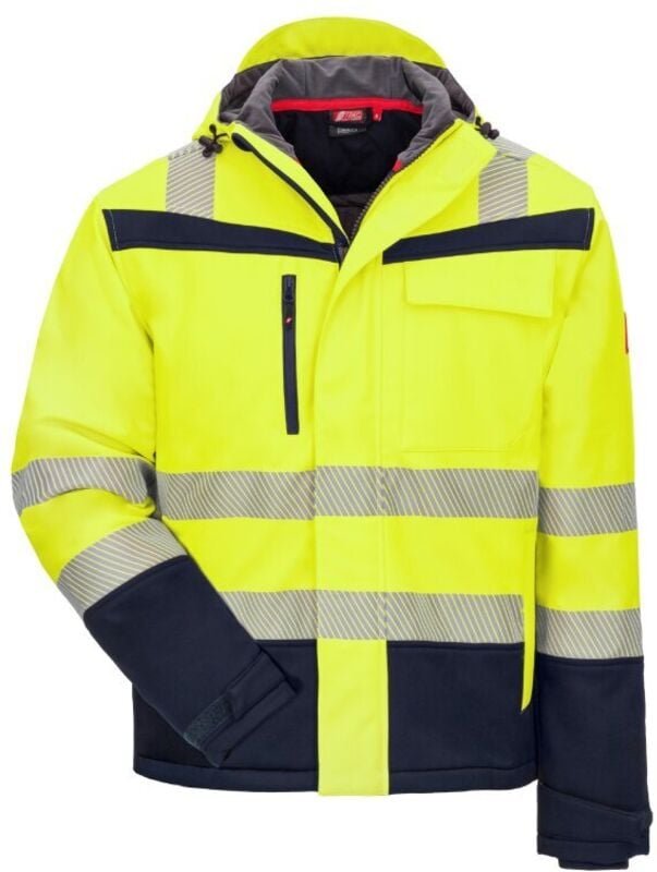 Nitras - Warnschutz-Softshelljacke Motion Tex Viz Plus 7175 Gr. xs neongelb/marineblau