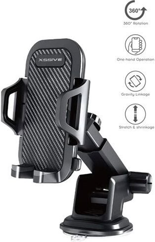 Universal Autohalterung mit Saugnapf 360° drehbar KfZ Halterung