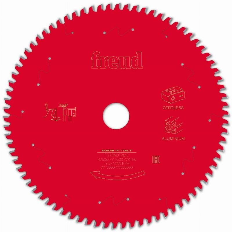 Freud - Sägeblatt für Akku-Handkreissäge Ø250 2,4/1,8 AL30 Z78 tp 0° - F03FS10090 -FR23A002MC