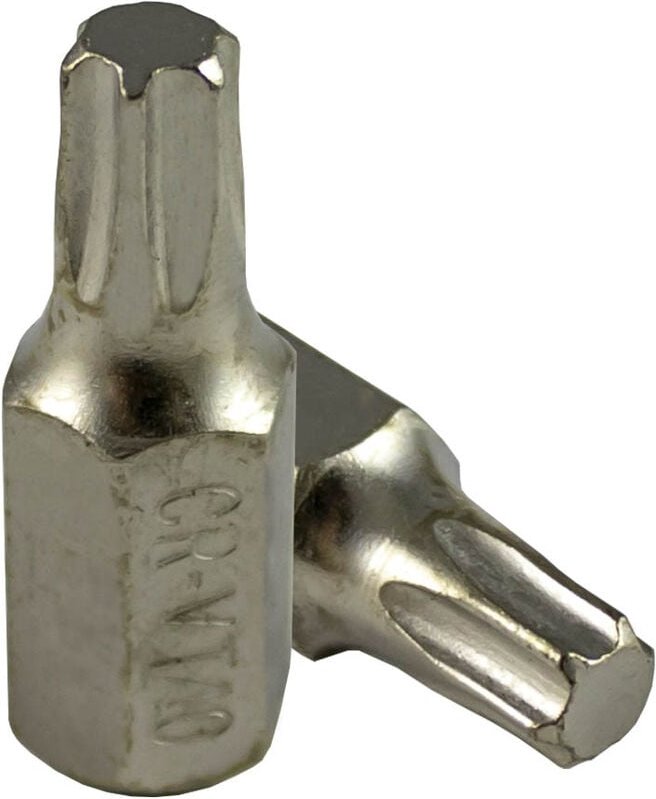 Chrom-Torx-Schraubendreher-Bits (Ø 40 - Mündung 30 mm.) JBM10395