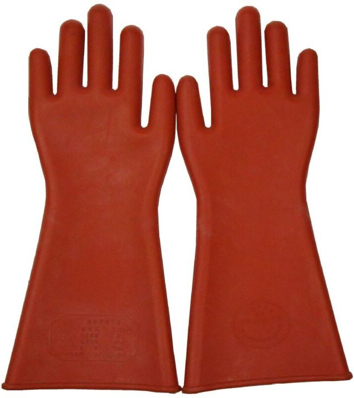 Arbeitshandschuhe, Gummi-Elektriker-Handschuhe, Sicherheitsabdeckung, 12 kV isolierte Handschuhe (Menge: 1 Set) - Ahlsen