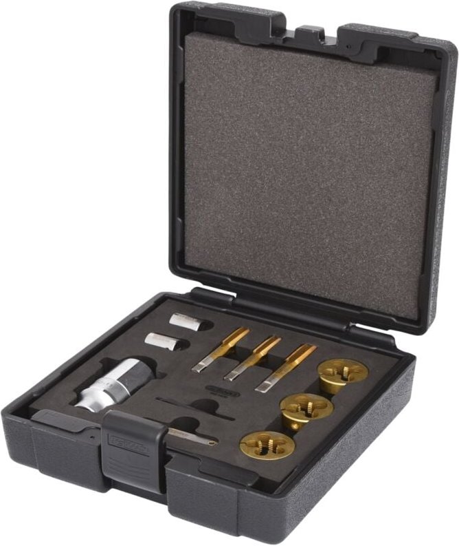 Ks Tools 3/8 Gewindeschneid-Satz für Radmuttern- und Schrauben, 11-tlg.