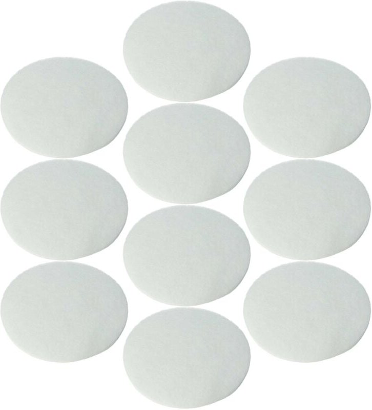 vhbw Set 10x Schutzvlies kompatibel mit Dyson DC20, DC21, DC08, DC19, DC29, DC04, DC05 Staubsauger - Schutzfilter Weiß