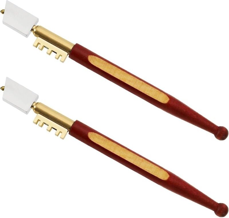 stücke Diamant Spitze Glasschneider Glas Schneiden Werkzeug Holzgriff Glas Cutter Fenster Spiegel Werkzeug