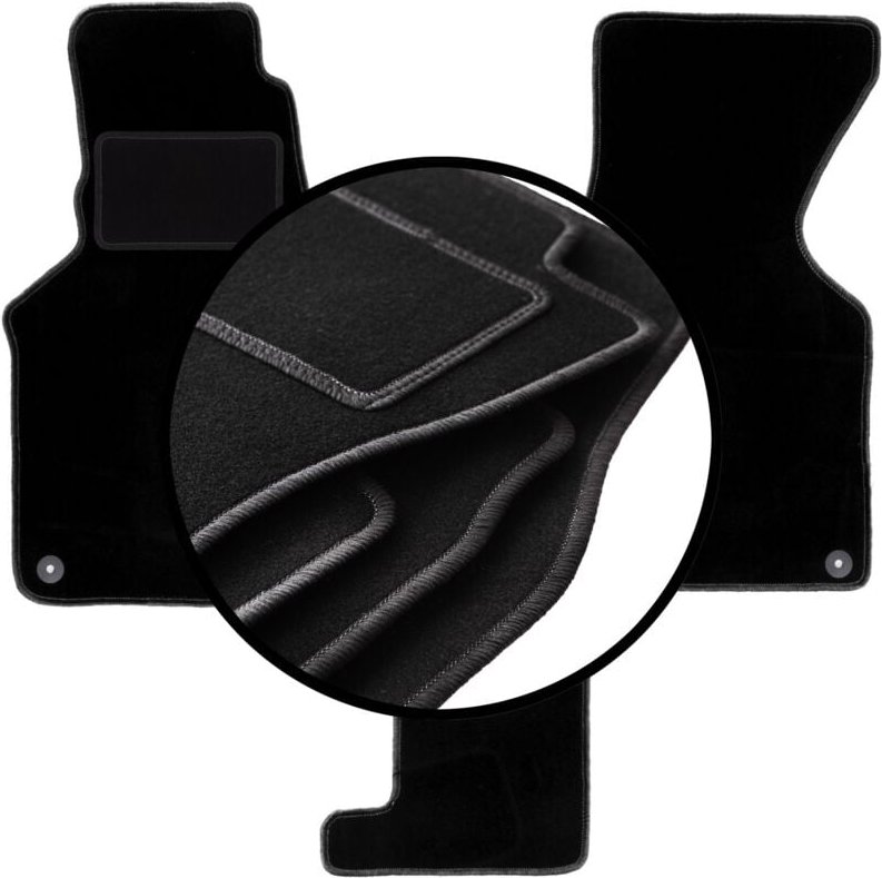 Kompletter Satz Veloursmatten für: Volkswagen Transporter T4 Caravelle Schaltgetriebe (1993-2001)