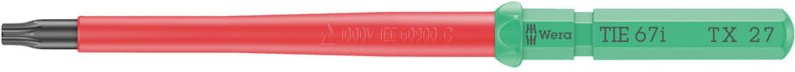 Kraftform Kompakt vde 67 i tx 27 x 157 mm tie Elektriker torx Wechselklinge - Wera