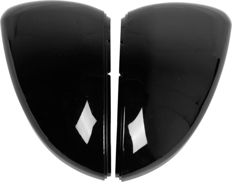 Glänzend Schwarz Seite Spiegel Gehäuse Abdeckung Für VW Golf MK7 2014 +