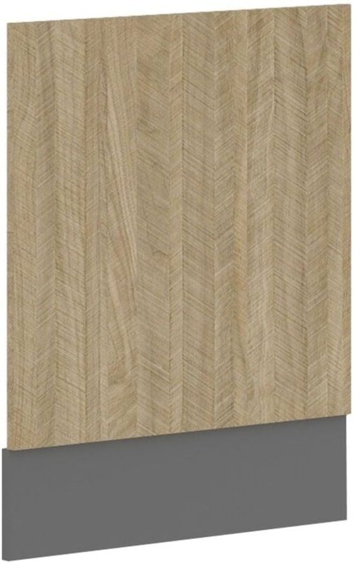 Küchen Preisbombe - Frontblende für integrierten Geschirrspüler 60 cm Küche scandi Fischgrät Optik