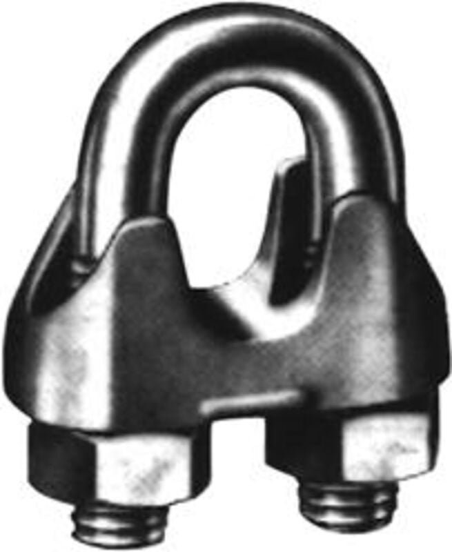 Drahtseilklemme ehem. din 741 verzinkt 6mm 1/4'