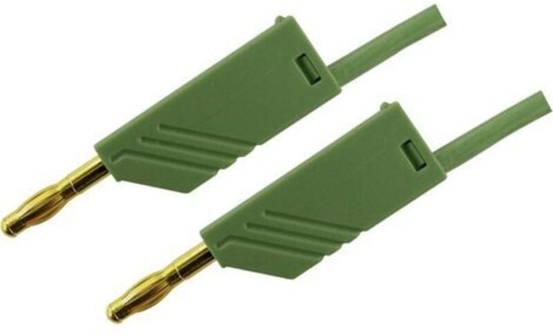 Mln 25/2,5 gn Messleitung Lamellenstecker 4 mm Lamellenstecker 4 mm 25.00 cm Grün 1 s - Sks Hirschmann