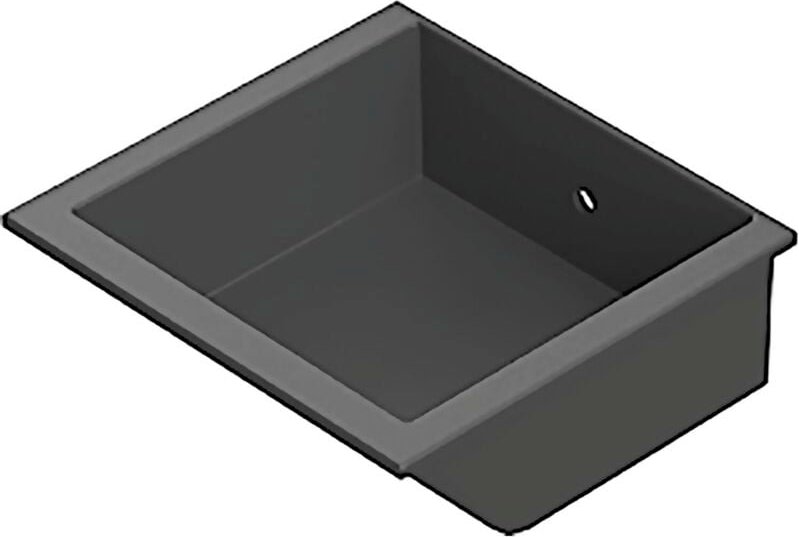 Fath Greifbehälter - Sichtlagerkasten 110x105x40mm passend zu Profil 40 für Nut 8, Kunststoff schwarz