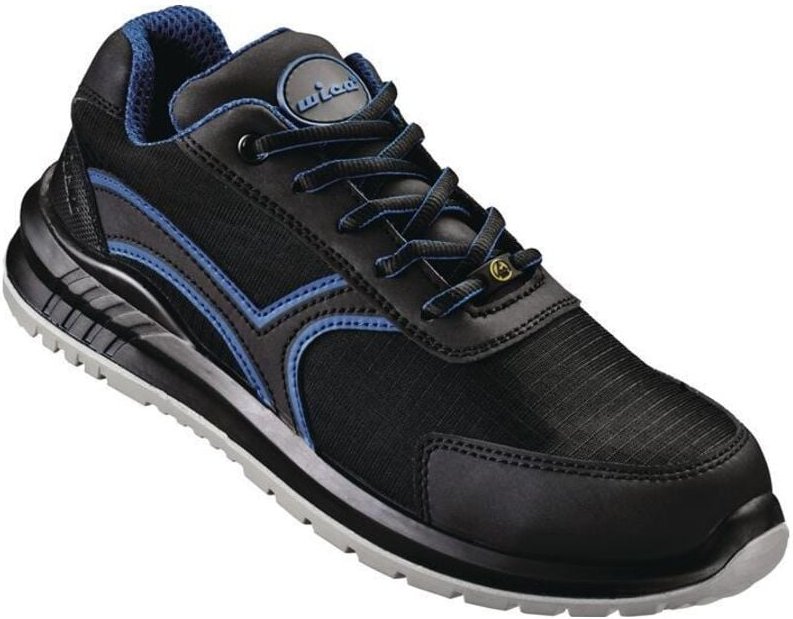 Thumbnail - Sicherheitsschuh GÖHREN NUOVO Größe 46 W. 10,5 schwarz/blau S1P FO SR ESD EN ISO 20345 Textil/Mikrofaser