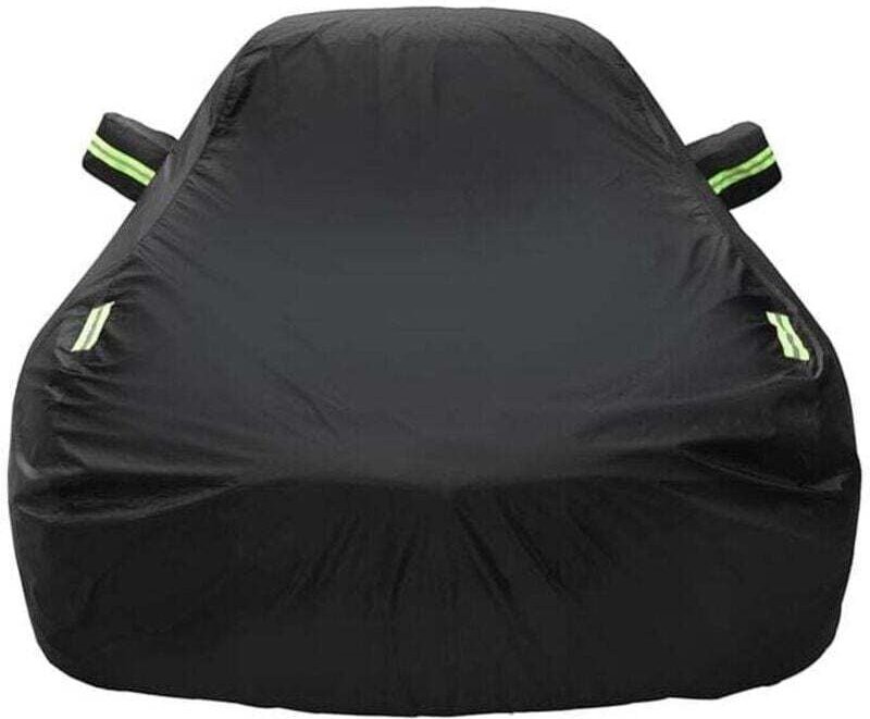 TRIMEC Wasserdichte SUV-Autoabdeckung 480 x 175 x 150 cm Schwarz Outdoor-Autoabdeckung SUV Wasserdichte SUV-Abdeckung