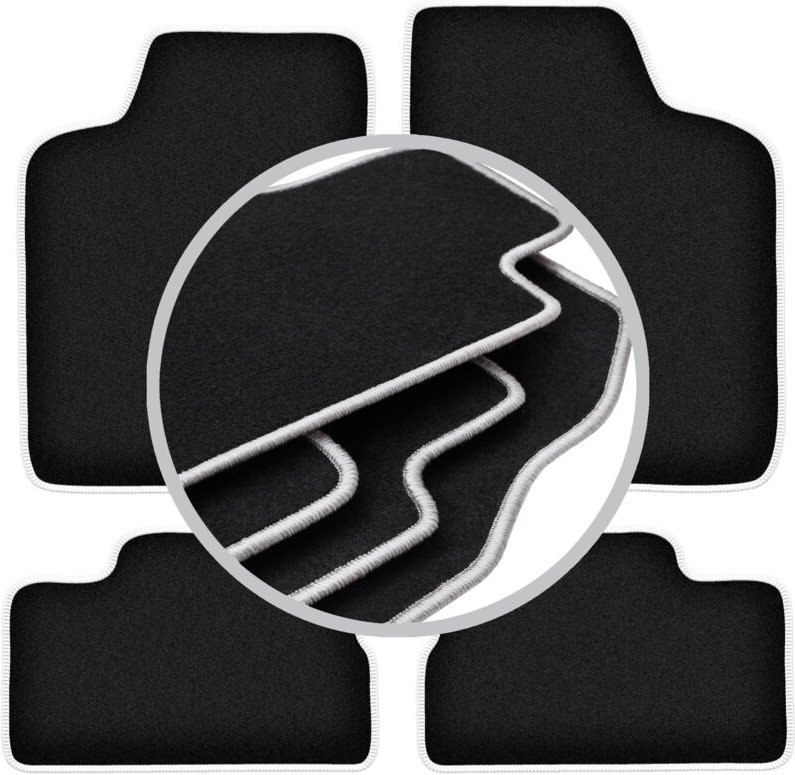 CARLUX-SILVER Autofußmatten für: Opel Kadett E Fließheck, Kombi, Limousine, Cabrio (1984-1991)