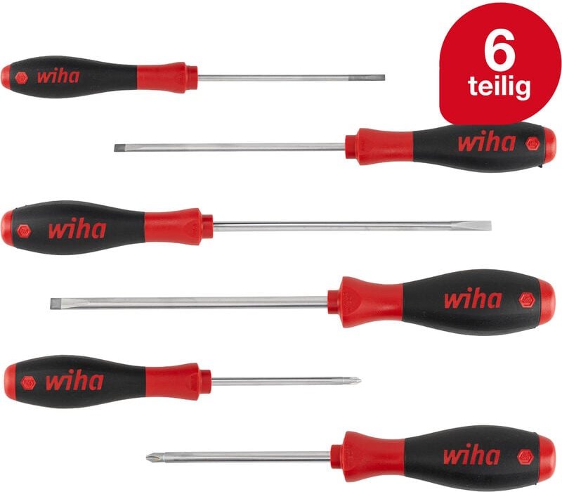 Schraubendreher Set SoftFinish® (07152) 6 tlg. i Schraubenzieher Satz für Alltag, Handwerk, Industrie i Schraubwerkzeug ...